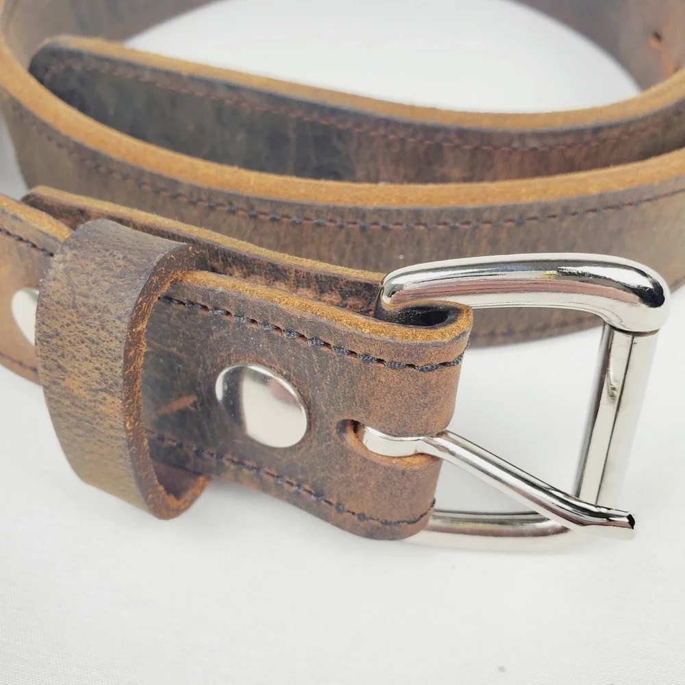 Versacarry Rancher Carry Belt Sz 46 Brown 2 Ply Buffalo Leather Heavy Duty Work